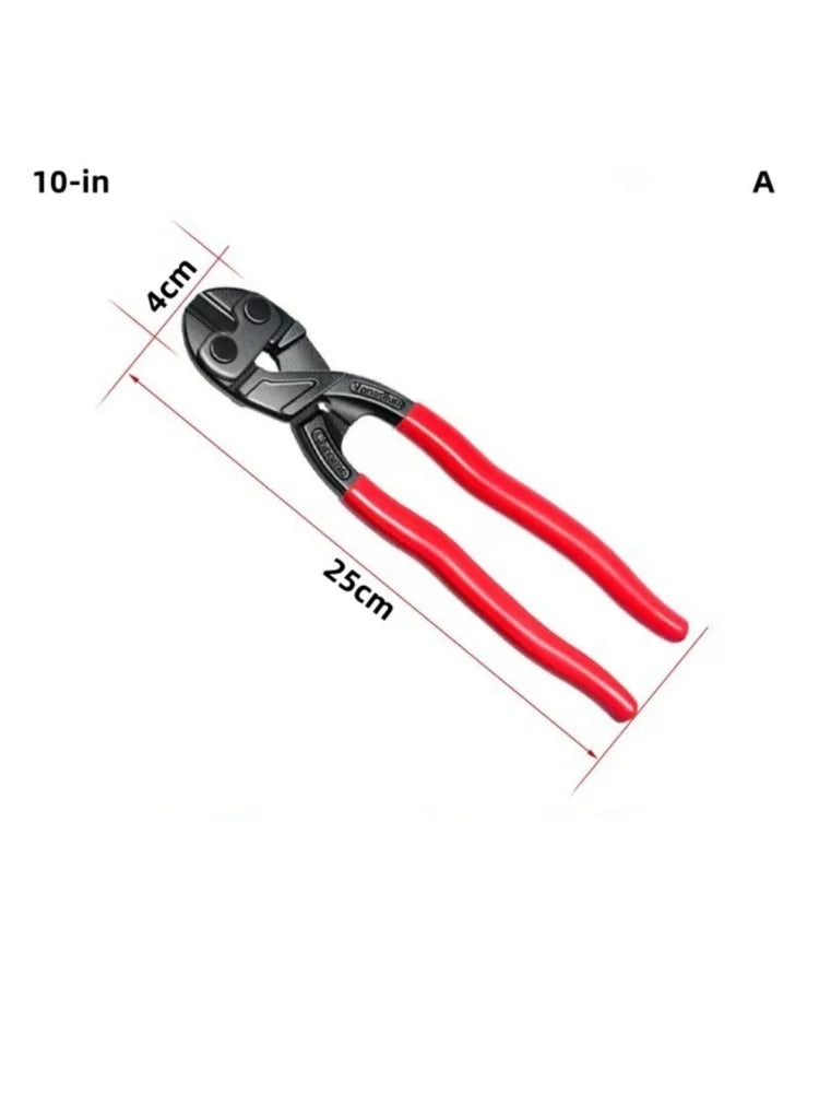 Heavy-Duty Bolt Cutter with Spring-Loaded Handles