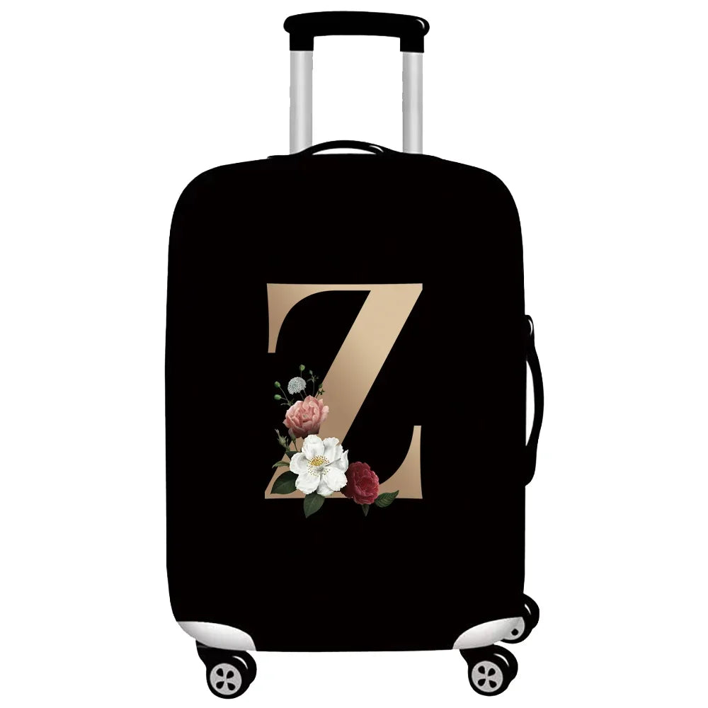 Gold Letter Series Elastic Luggage Cover