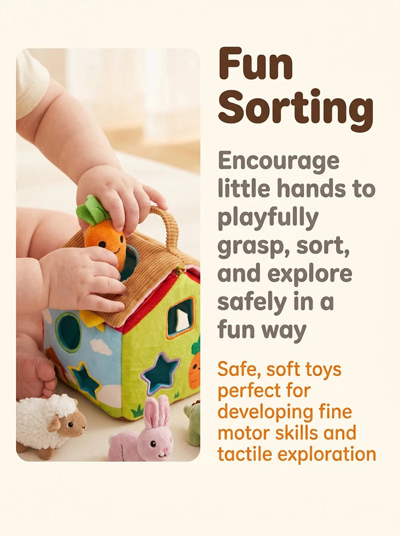 Montessori Carrot Pluck & Sort Sensory Toy Set