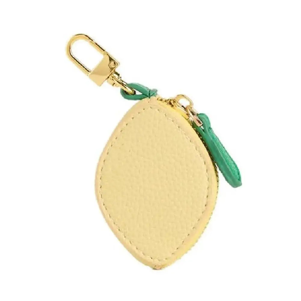 Adorable Fruit Coin Purse Keychain - Cute Cherry & Blueberry Design, PU Leather Mini Storage Bag