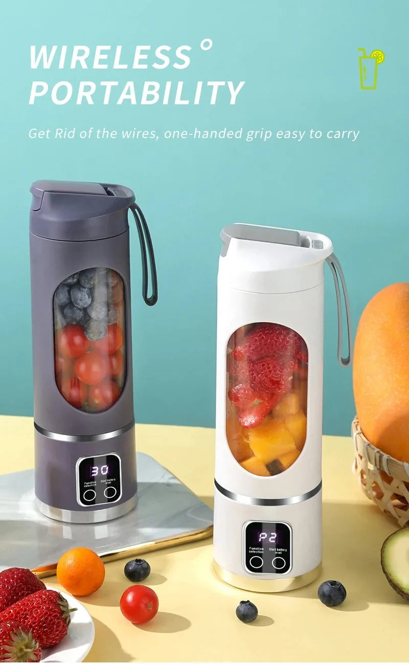 Portable USB Rechargeable Fruit Juicer Blender Cup