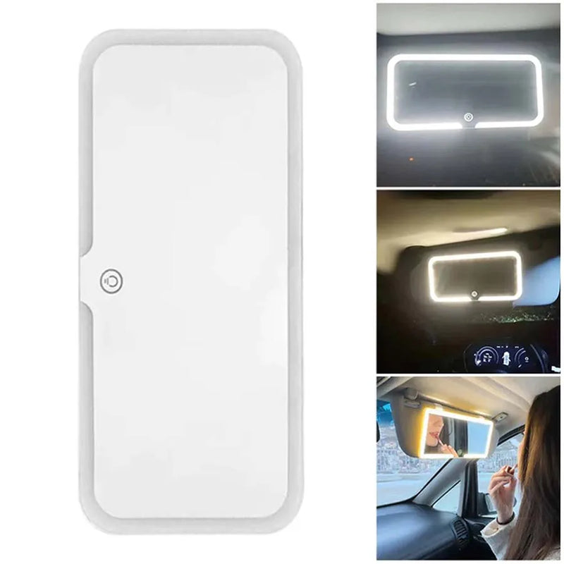 Rechargeable LED Car Vanity Mirror