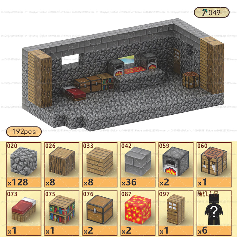 Magnetic Building Blocks Mine World Cube Set