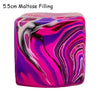 Squishy Stress Relief Cube with Soothing Swirl Design