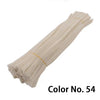 A bundle of light beige chenille craft stems, labeled Color No. 54.