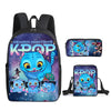 Kids' Cartoon School Backpack with Front Pocket