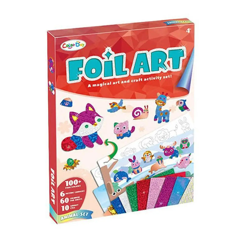 DIY Foil Art Sticker Kit for Kids