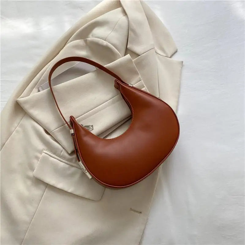 Chic PU Leather Hobo Shoulder Bag