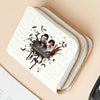 Premium PU Leather Compact Wallet with Double Zipper and Coin Pocket