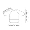 Waterproof Long-Sleeve Baby Bib with Catch-All Pocket