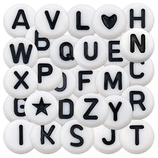 A 126-piece set of white alphabet letter stickers for crafting and journaling