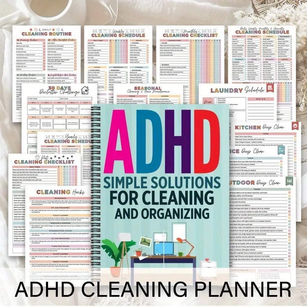 ADHD Cleaning Planner & Daily Routine Checklist