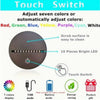 Runder Touch-Schalter LED-Nachtleuchte mit sieben Farboptionen und Energiesparfunktionen, perfektes Geschenk.