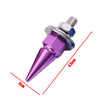 A purple rust-resistant license plate screw kit with a pointed tip and threaded end, shown against a white background.