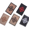 Embroidered Crusader Cross Tactical Patch with Hook and Loop Backing