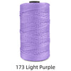 A spool of 1.5mm light purple ice silk crochet yarn for knitting and DIY crafts.