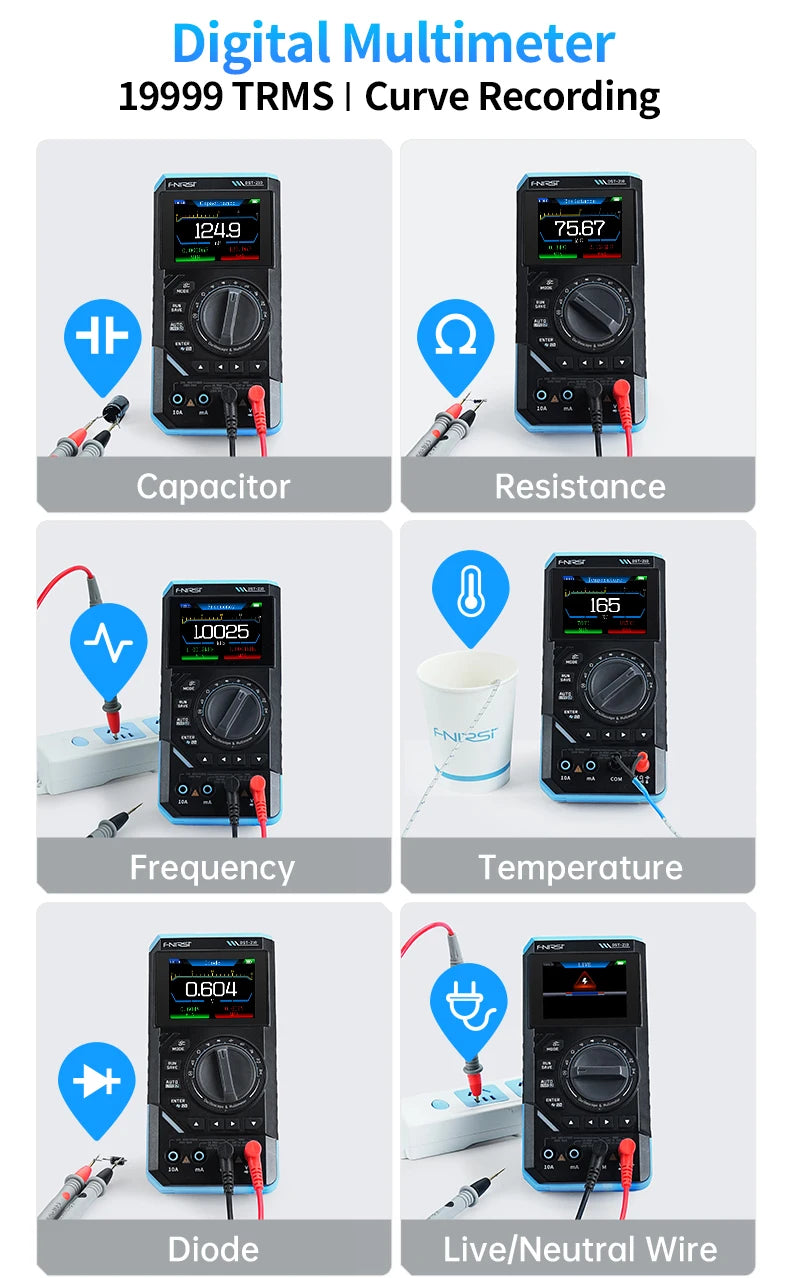 3-in-1 Digital Multimeter, Oscilloscope, and Signal Generator