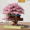Cherry Blossom Tree Building Set with LED Lights