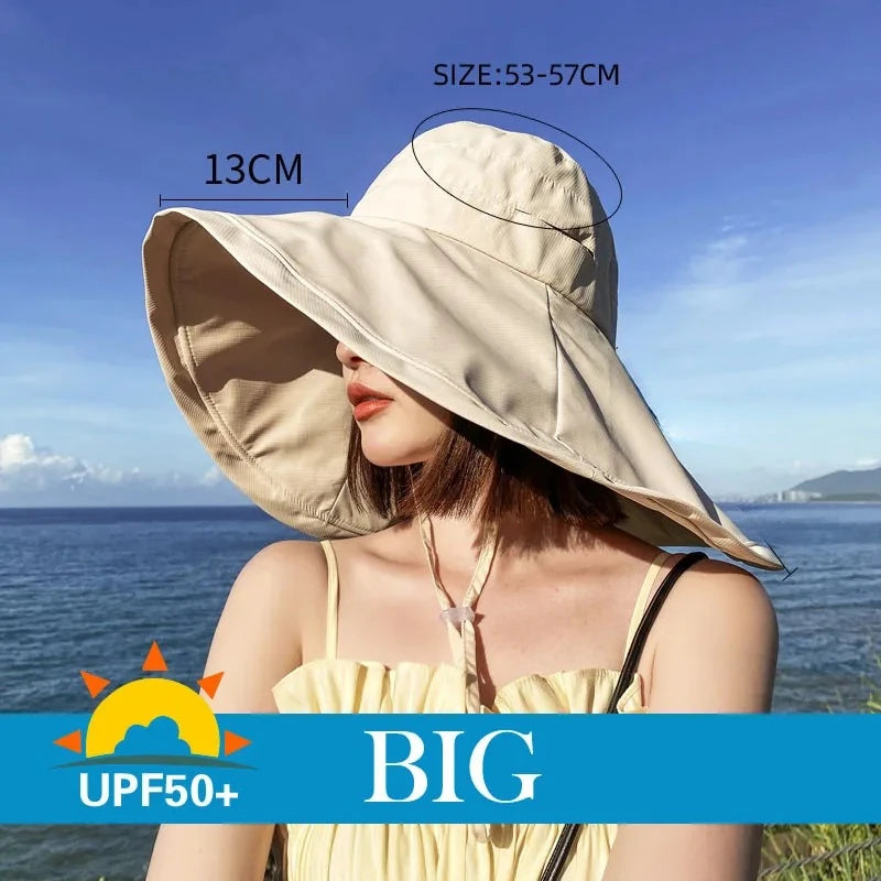 Reversible UPF 50+ Wide Brim Sun Hat