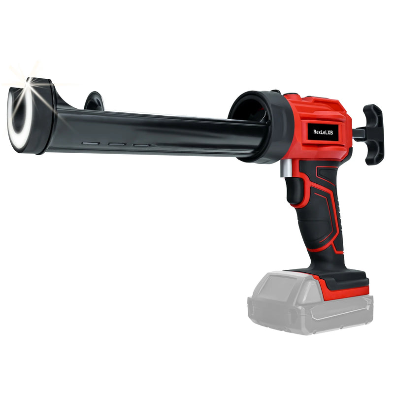 Pistola de silicona eléctrica inalámbrica con luz LED