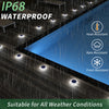 Solar Powered LED Step and Path Lights with Auto On/Off