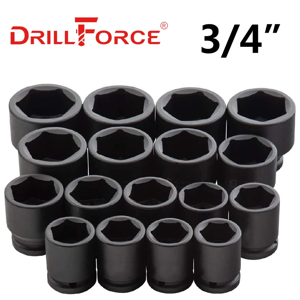 Heavy-Duty Impact Wrench Socket Set for Deep Reach Applications