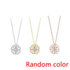 Heart & Clover Zircon Pendant Necklace