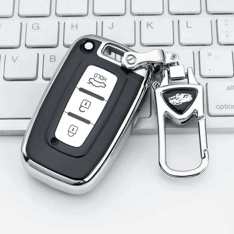 Multi-Color Button Car Key Cover