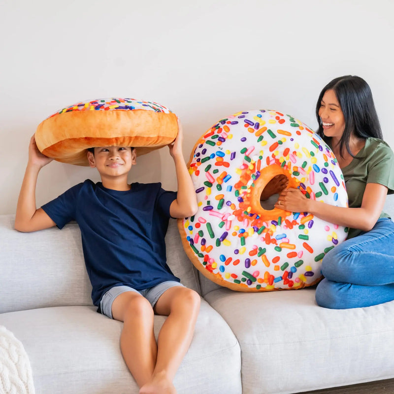 3D Donut Throw Pillow