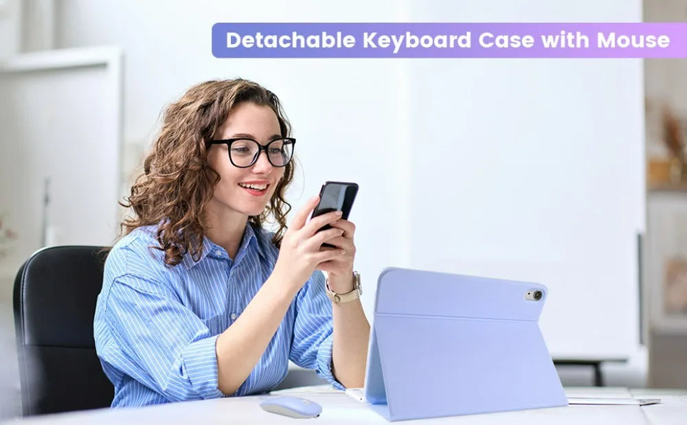 iPad Keyboard Case with Removable Cover