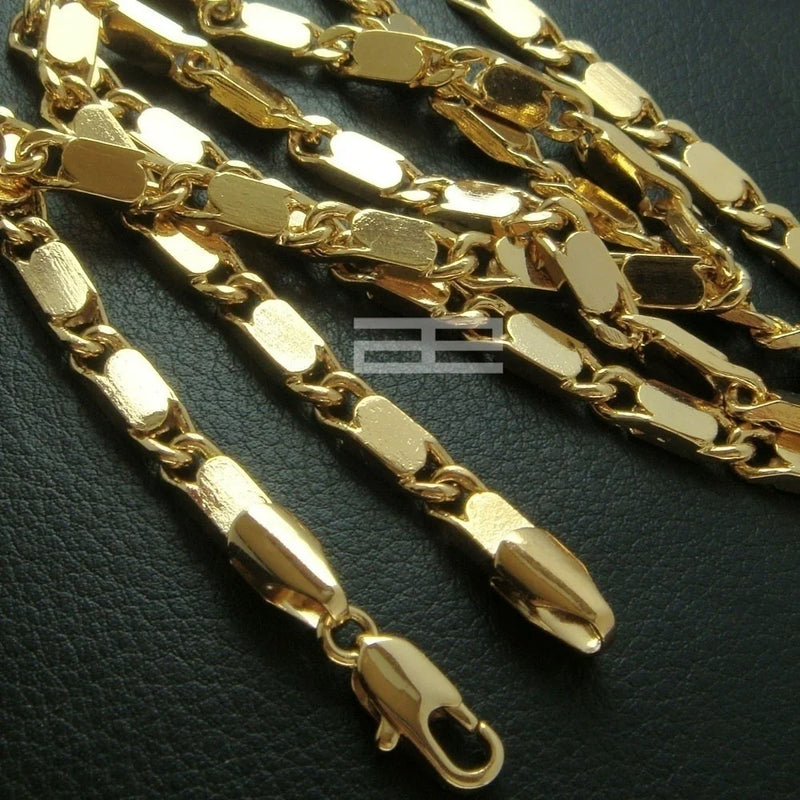 Gold-Plated Cuban Link Chain Necklace