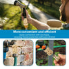 A hand connects a solid brass quick-connect garden hose fitting to a pipe, demonstrating easy and efficient connection.