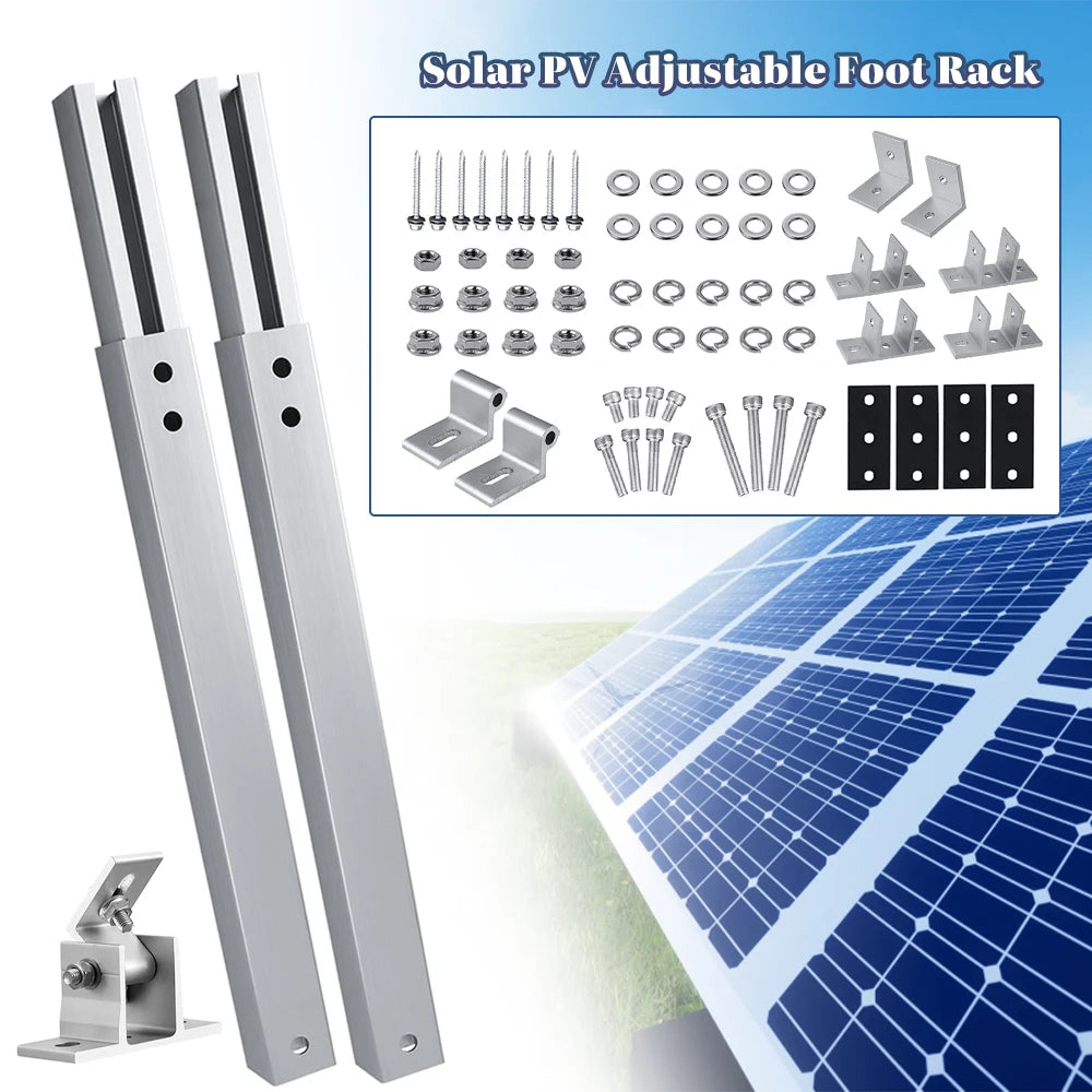 Adjustable Aluminum Solar Panel Mounting Bracket Kit