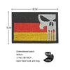 Luminous Reflective German Eagle Patch with Hook-and-Loop Backing