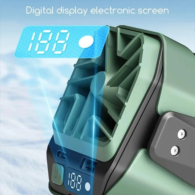 Rechargeable Hands-Free Waist Fan with Power Bank