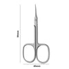 Precision Stainless Steel Cuticle Scissors with Curved Blade