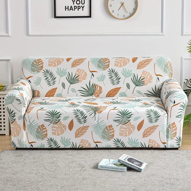 Floral Print Stretch Sofa Cover