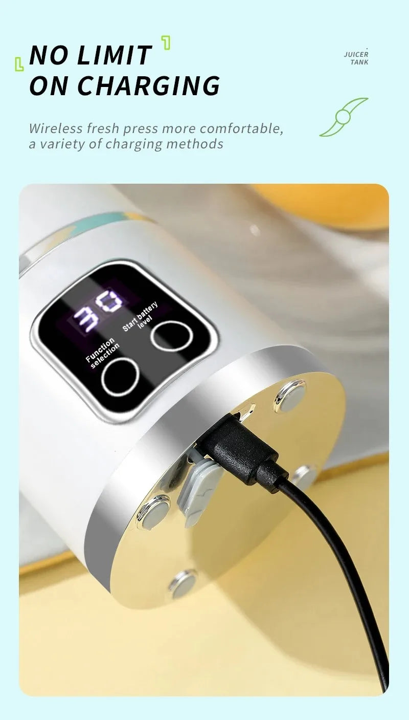 Portable USB Rechargeable Fruit Juicer Blender Cup