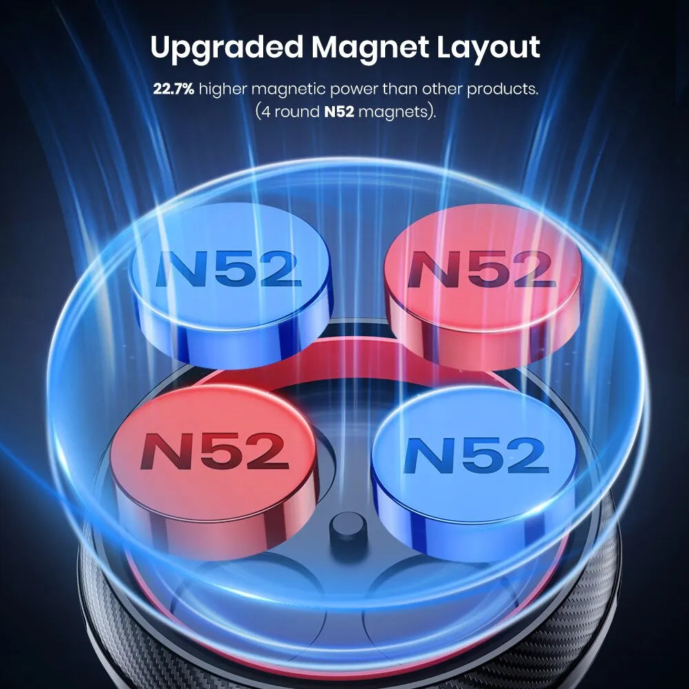 Magnetic Car Phone Mount for Vents – Strong N52 Magnets, Universal Fit