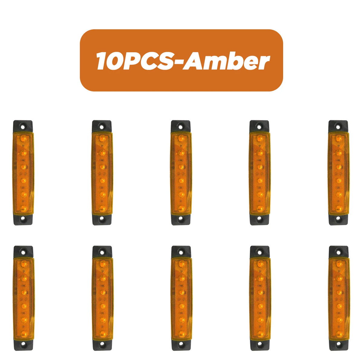 IP67 Waterproof LED Side Marker Lights (Set of 10)