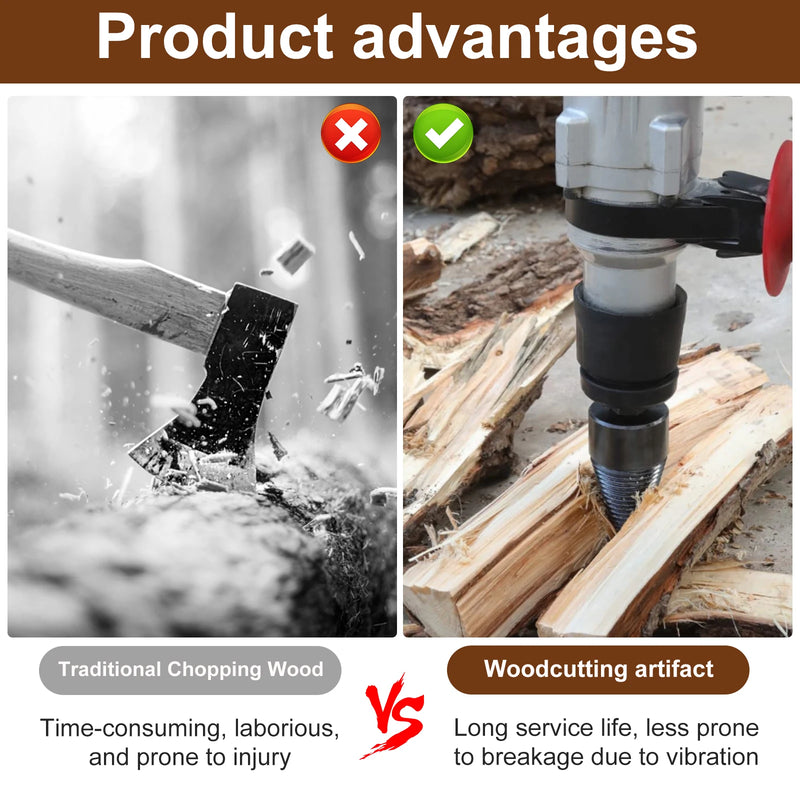 High-Carbon Steel Wood Log Splitter Drill Bit