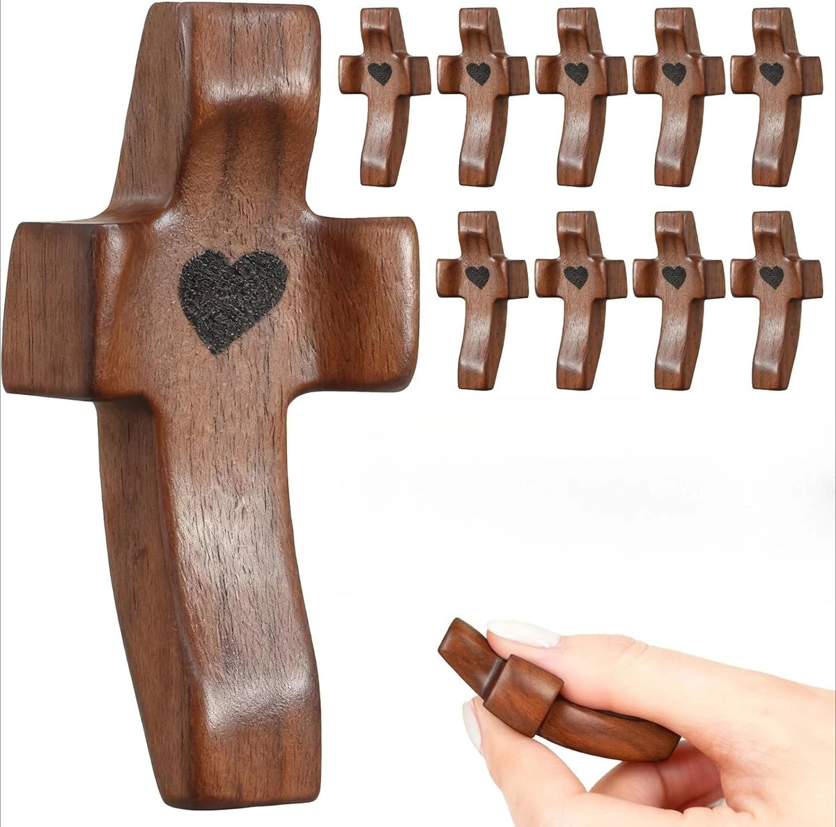 Handmade Pocket Prayer Cross for Comfort and Reflection