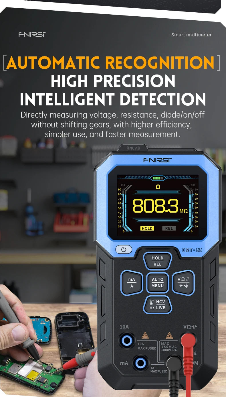 Professional Digital Multimeter with True RMS & Auto Range