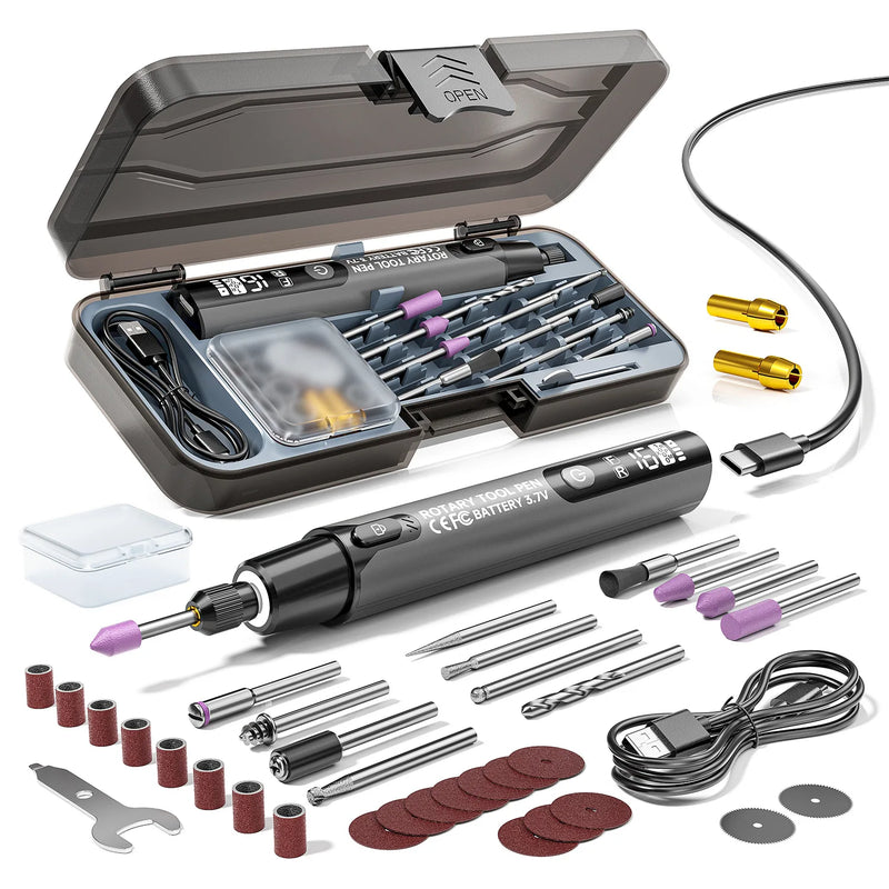Cordless Mini Engraving Pen with LED Display