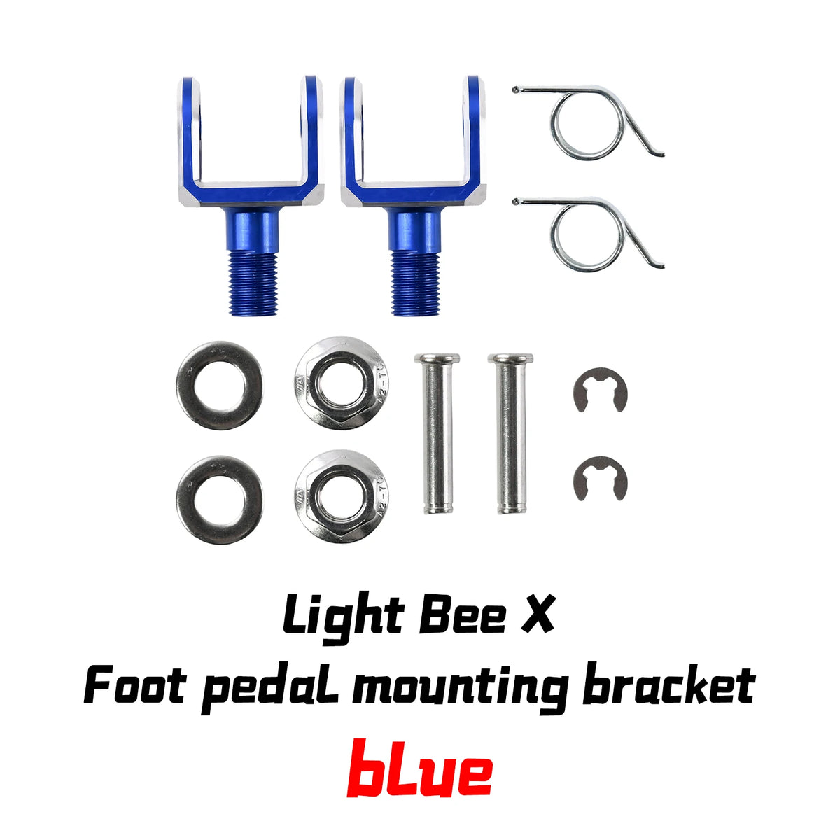 Durable Aluminum Footpegs with Pedal Bracket for Electric Dirt Bikes