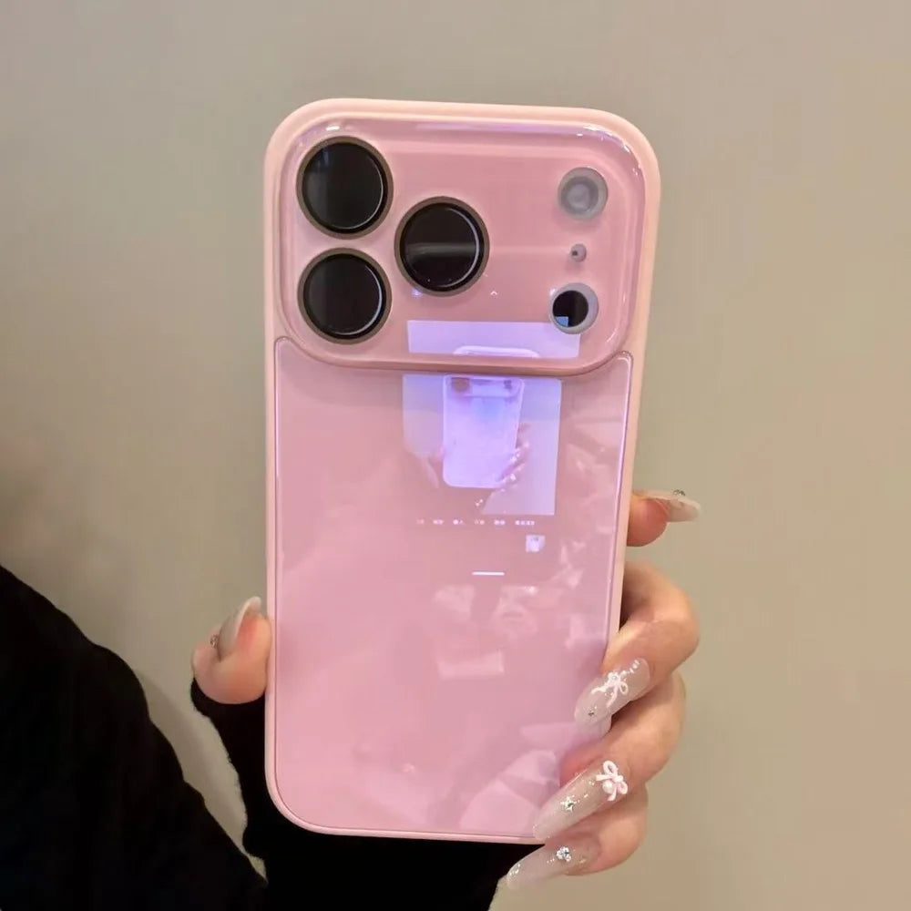 Slim Shockproof Hard Case for iPhone with Tempered Glass Lens Protector