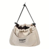 Drawstring Canvas Travel Organizer with Multiple Pockets