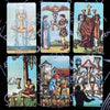 A collection of tarot cards featuring various illustrations and symbols.