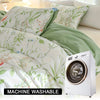 Botanical Leaf Print Duvet Cover Set with Pillowcases