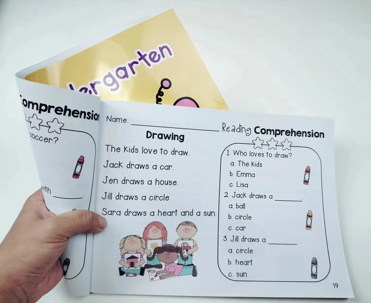 English Reading Comprehension Workbook for Kids Ages 5-8